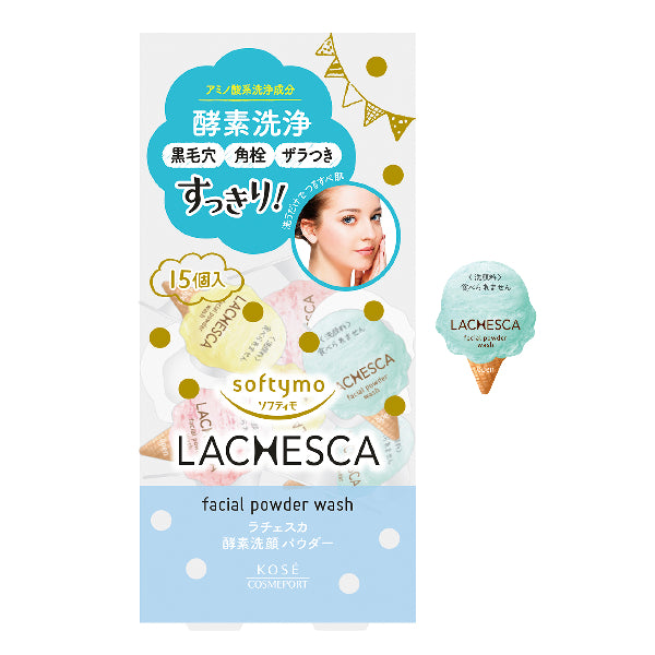 Kose Softymo Lachesca Facial Powder Wash (0.4gx15) - ShopChuusi