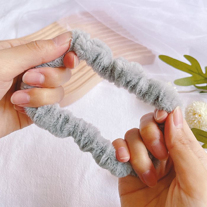 Fuzzy Hair Tie Scrunchie (1pc)