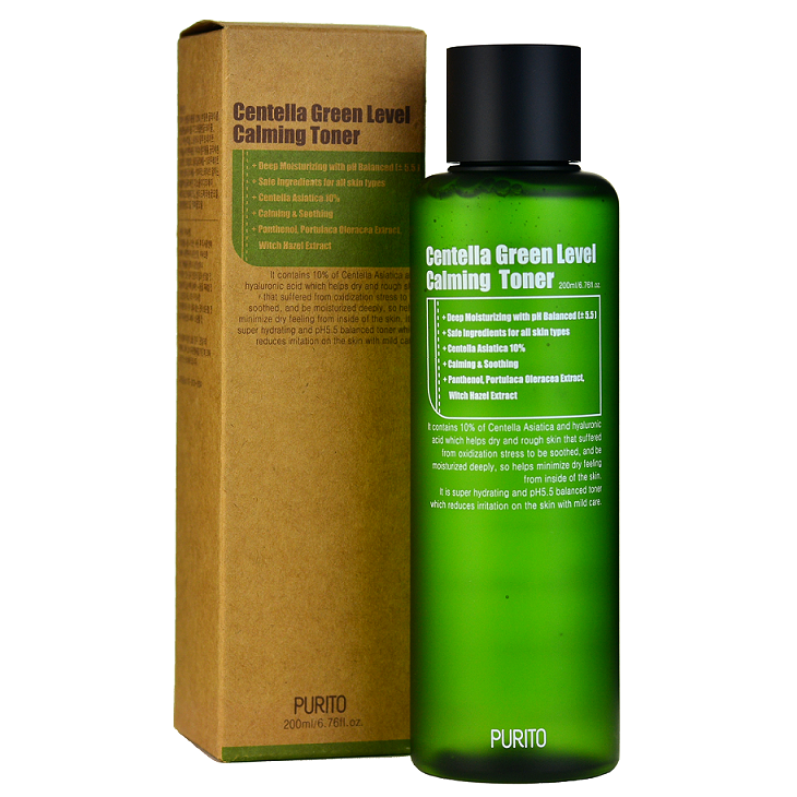 Purito Centella Green Level Calming Toner (200ml) - ShopChuusi