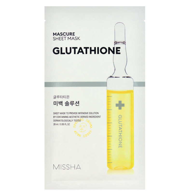 Mascure Brightening Solution Sheet Mask - Glutathione (1pc)