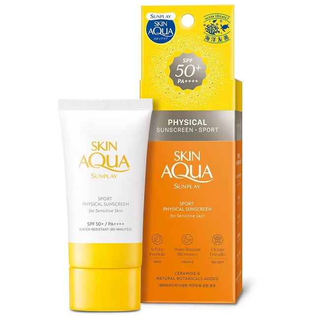 Mentholatum Skin Aqua Sunplay Sport Physical Sunscreen (80g) - ShopChuusi