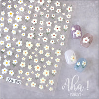 Aha! Nailart Stickers (1 sheet) - 003 Flower