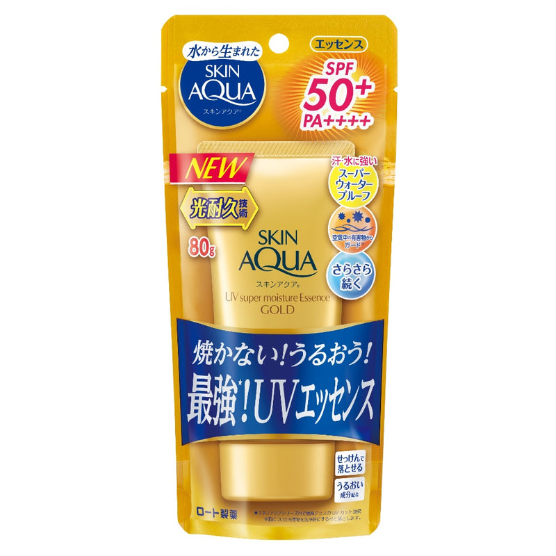 Mentholatum Skin Aqua UV Super Moisture Essence GOLD (80g) - ShopChuusi