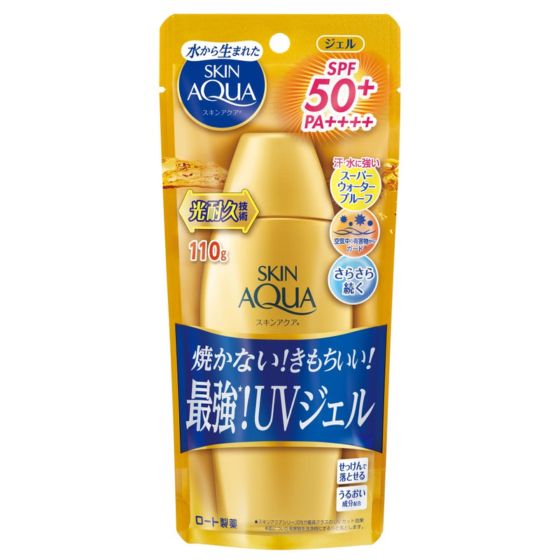 Mentholatum Skin Aqua UV Super Moisture Gel GOLD (110g) - ShopChuusi