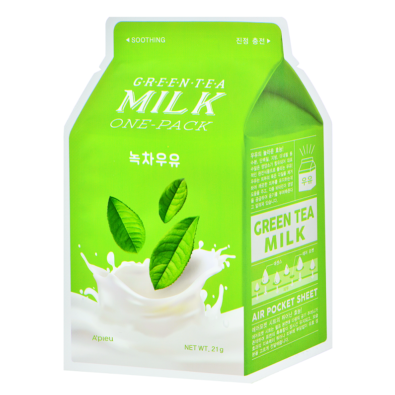 A'Pieu Milk One Pack - Green Tea (1pc) - ShopChuusi
