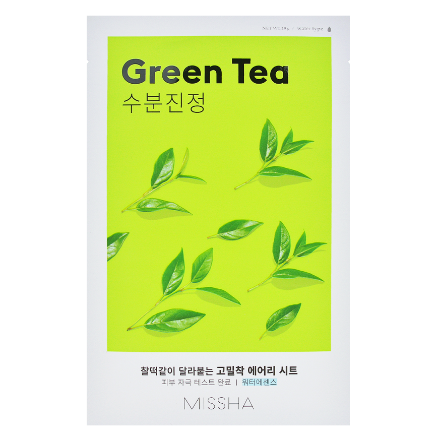 Missha Airy Fit Sheet Mask - Green Tea (1pc) - ShopChuusi