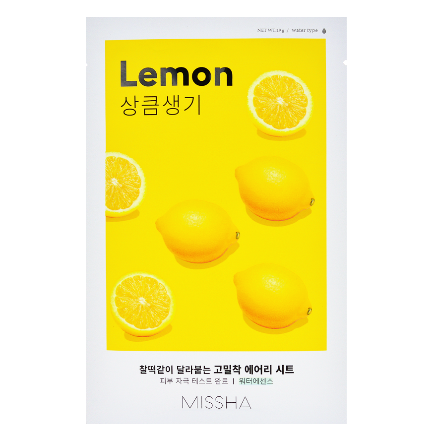 Missha Airy Fit Sheet Mask - Lemon (1pc) - ShopChuusi