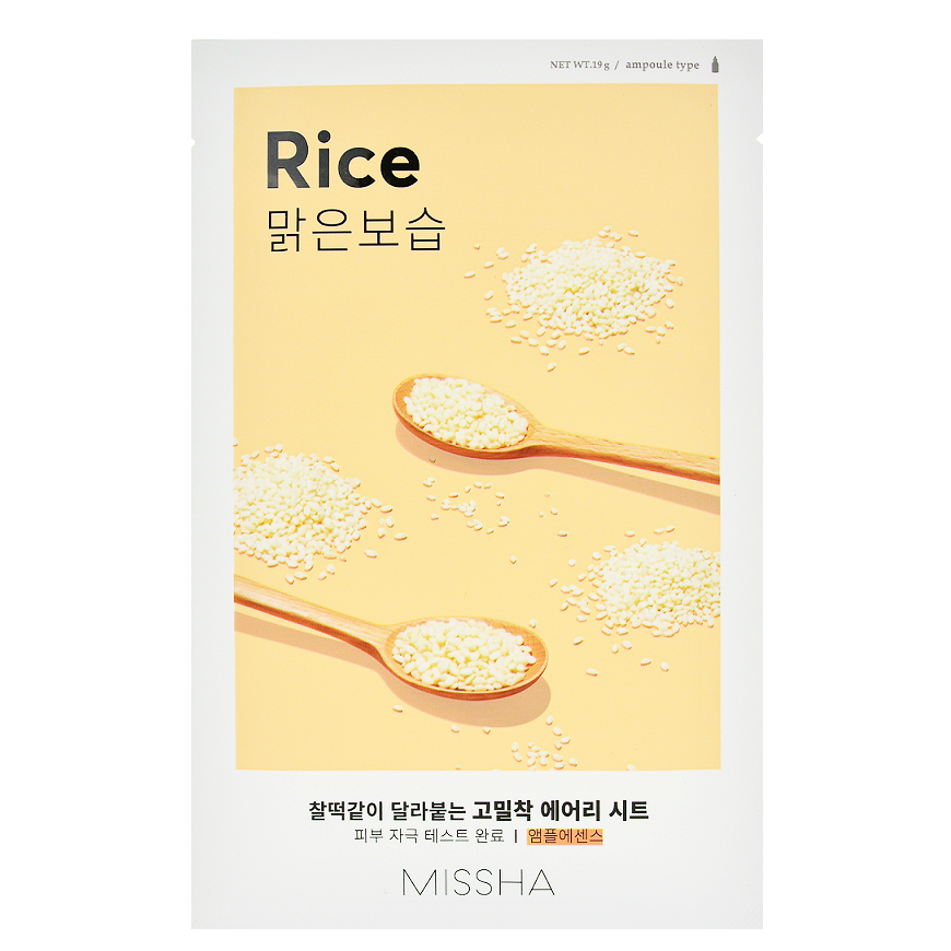 Missha Airy Fit Sheet Mask - Rice (1pc) - ShopChuusi