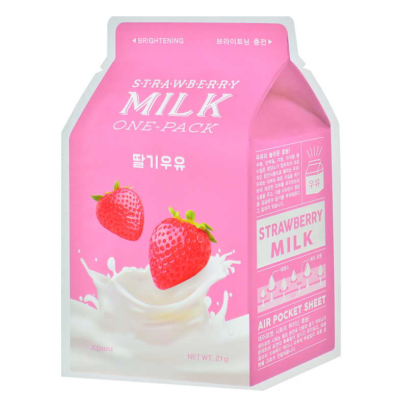 A'Pieu Milk One Pack - Strawberry (1pc) - ShopChuusi