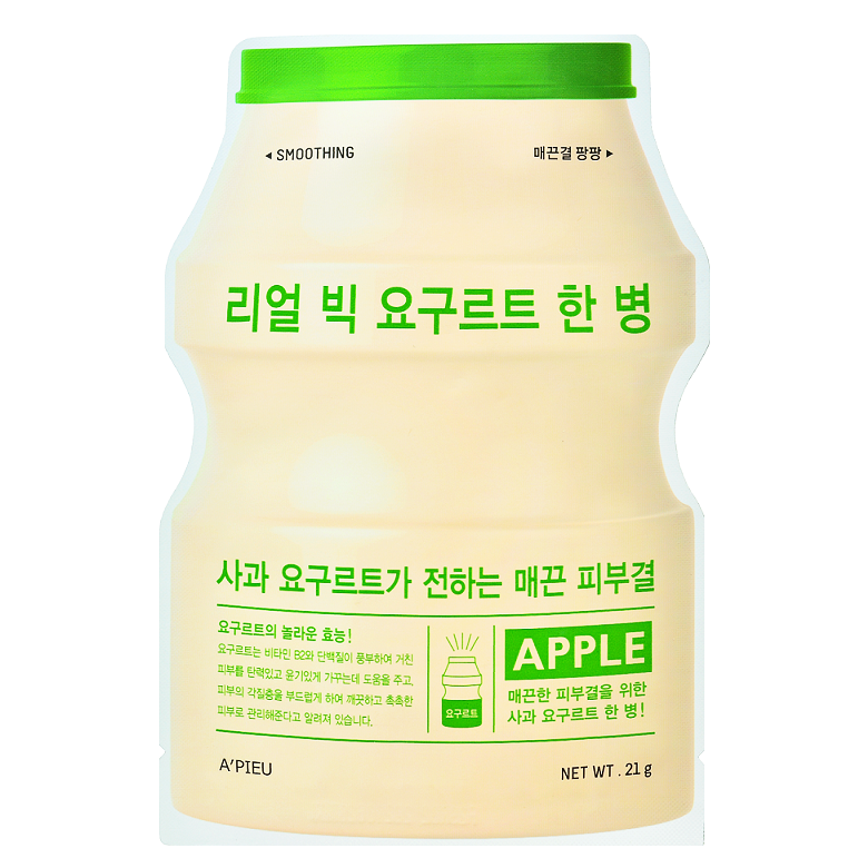 A'Pieu Real Big Yogurt One-Bottle - Apple (1pc) - ShopChuusi